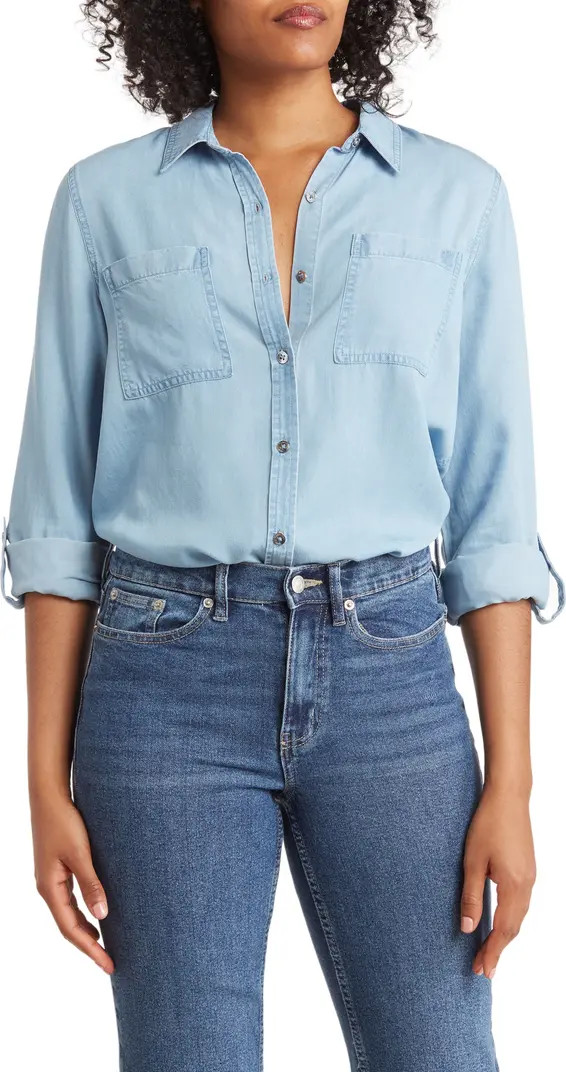 Garment Dye Classic Button-Up Shirt | Nordstrom Rack