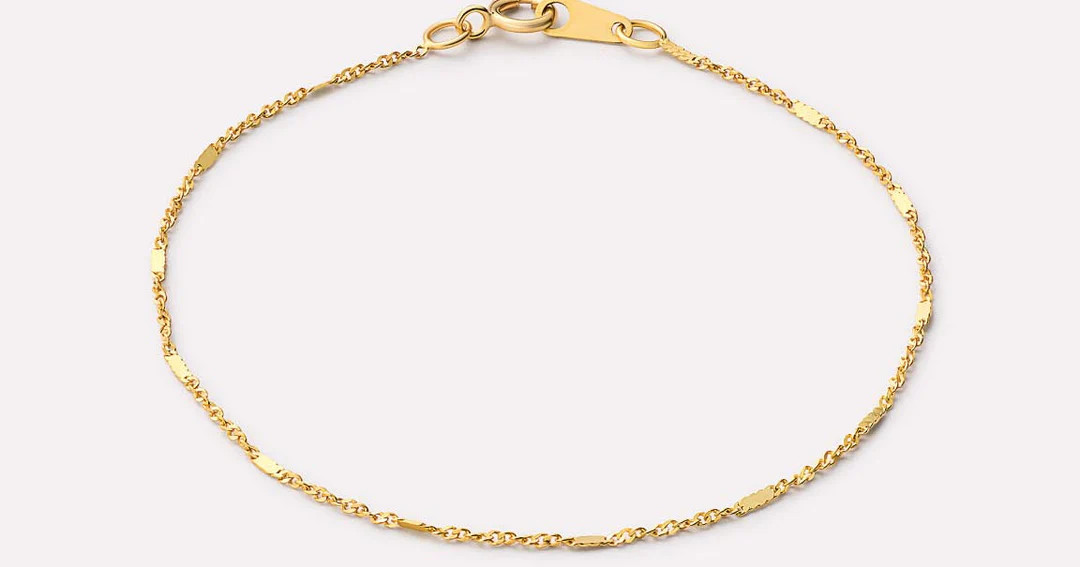 Solid Yellow Gold - Singapore Chain Bracelet | Ana Luisa