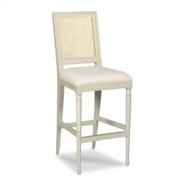 Collette Graystone Finish Counter Stool With Cane Back | The Well Appointed House, LLC