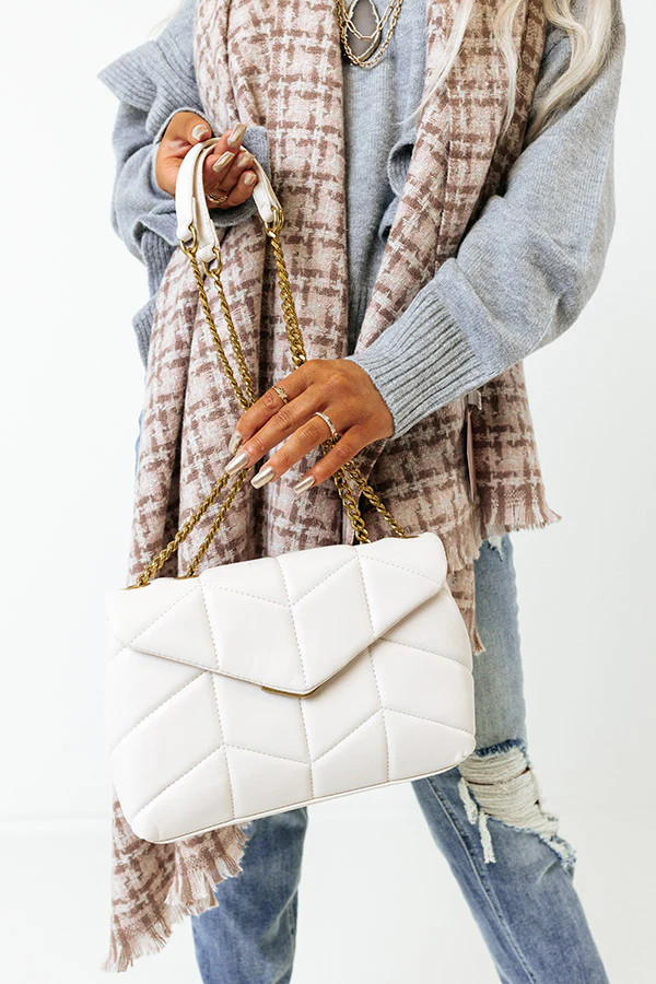 Smooth Terrain Faux Leather Crossbody In Stone | Impressions Online Boutique