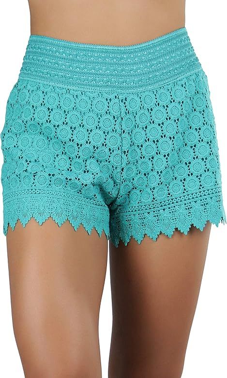 ToBeInStyle Women's Lace Shorts | Amazon (US)