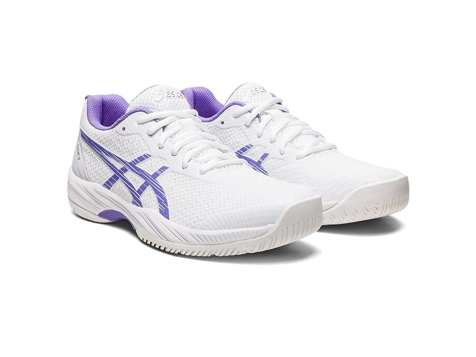 ASICS Women's GEL-Game 9 Tennis Shoe Women's Shoes White/Amethyst : 10 B - Medium, Fabric/Manmade | Zappos