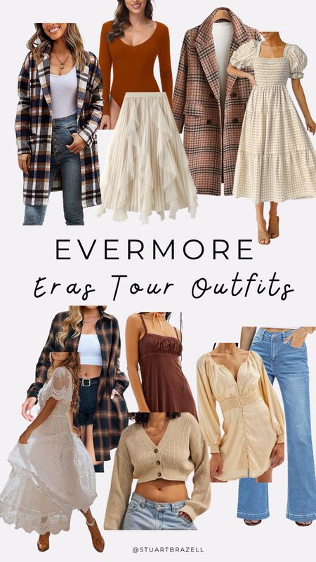 Evermore inspired outfit ideas for the Eras Tour! Eras tour concert outfits. 

#LTKunder100 #LTKFind #LTKstyletip