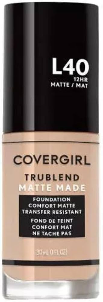 COVERGIRL TruBlend Matte Made Liquid Foundation, Classic Ivory, 1 Fl Oz (Pack of 1) | Amazon (US)
