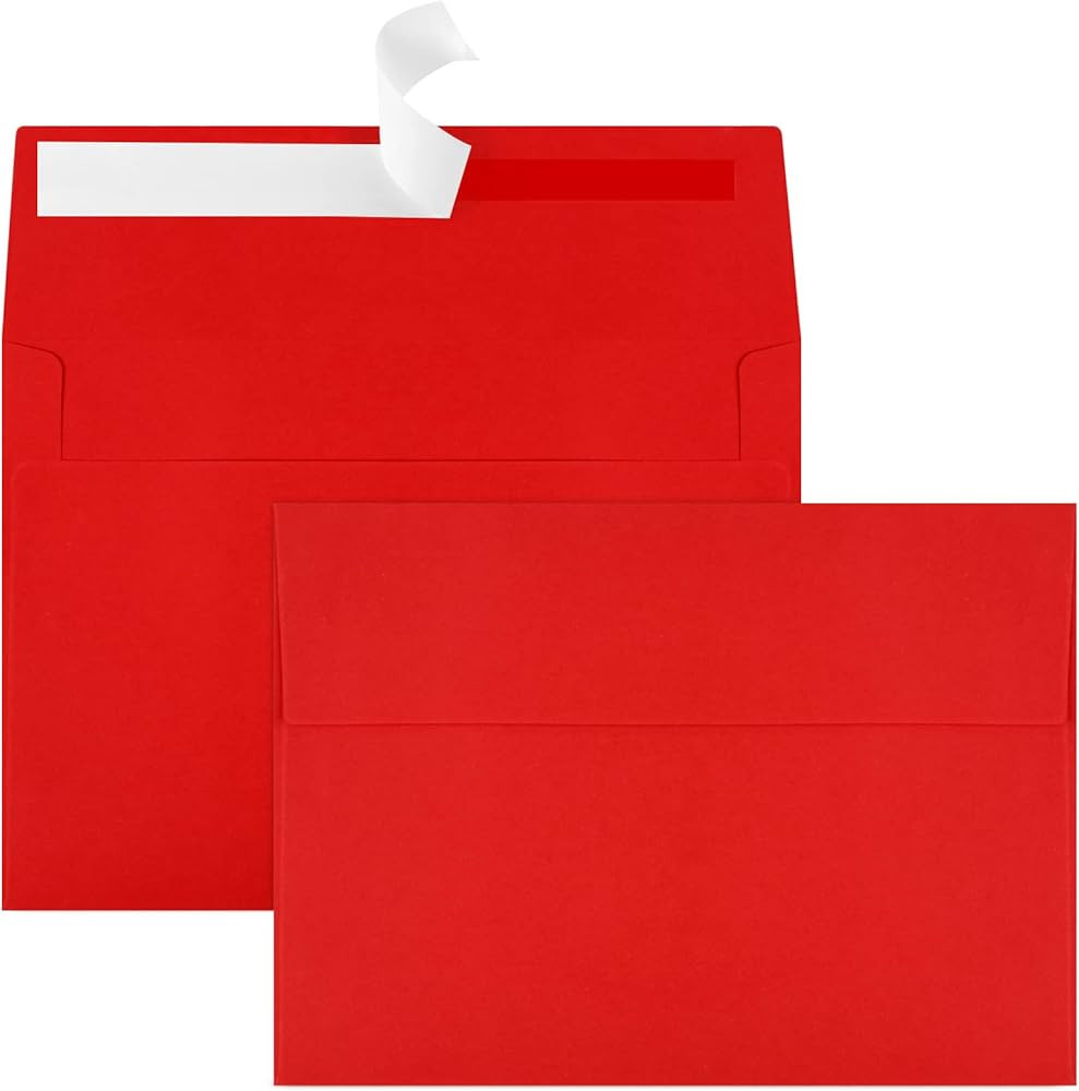 50 Packs 5x7 Envelopes, A7 Envelopes, 5x7 Envelopes for Invitations, Printable Invitation Envelop... | Amazon (US)