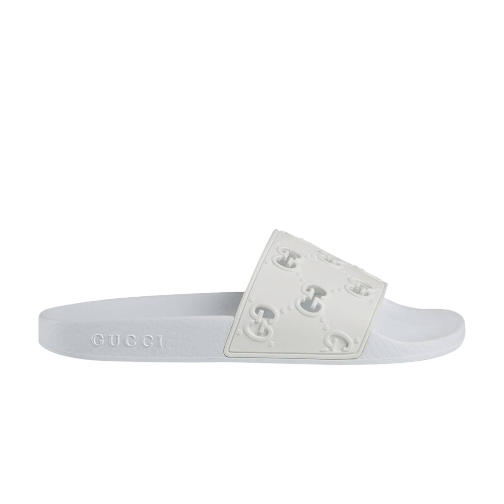 Gucci Rubber GG Slide 'White' | GOAT