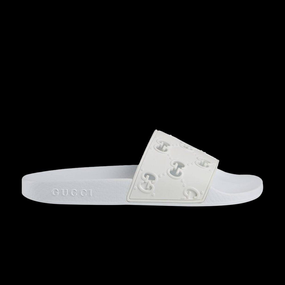 Gucci Rubber GG Slide 'White' | GOAT