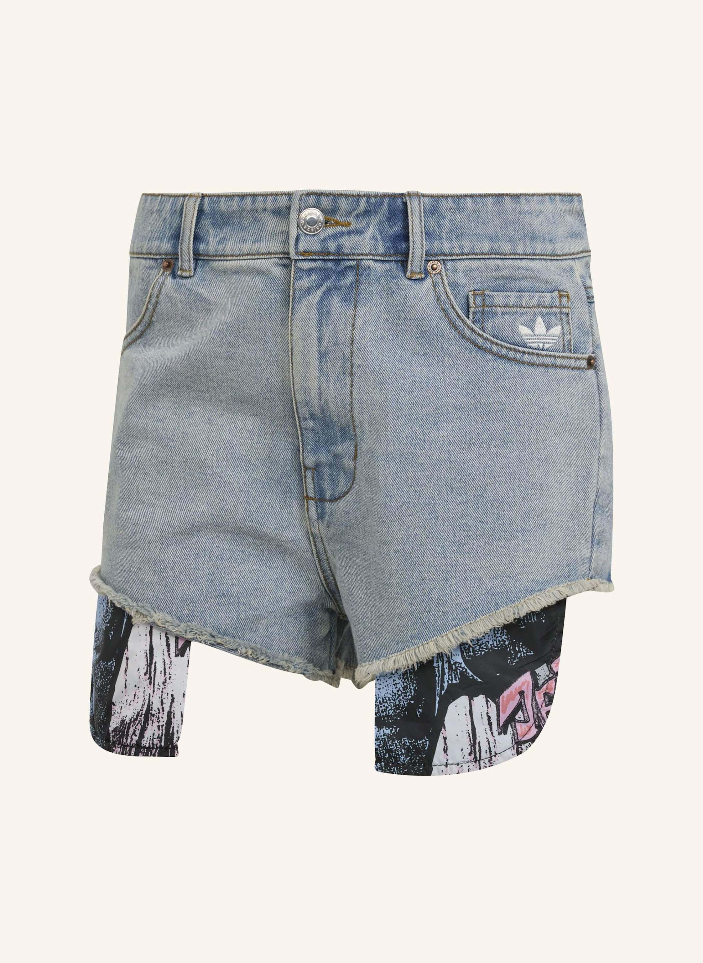 adidas Originals ADIDAS X JEREMY SCOTT JEANS-SHORTS in blau | Breuninger (DACH)