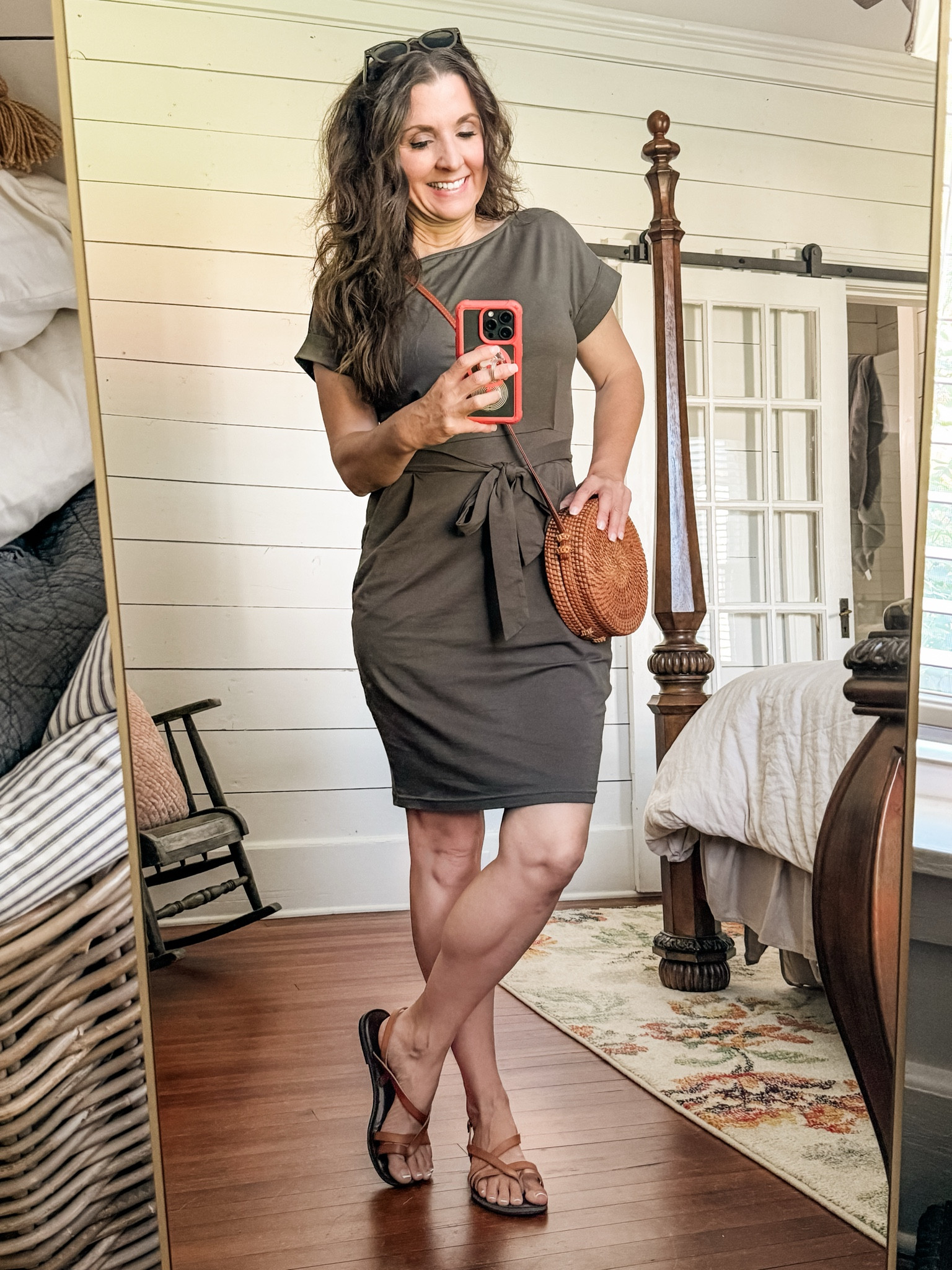 Such a perfect simple dress for summer! I’m wearing a size small and it fits true to size.  I love that it has pockets and this cute little tie in the front. It is very versatile and can be dressed up or down for any event. 

#LTKOver40 #LTKStyleTip #LTKSaleAlert