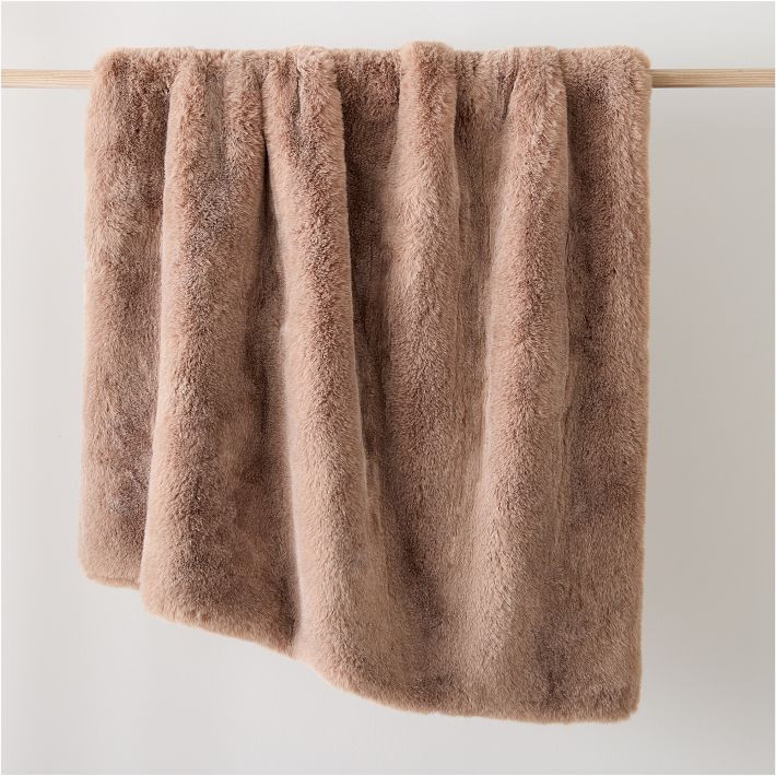 Faux Fur Chinchilla Throw | West Elm (US)