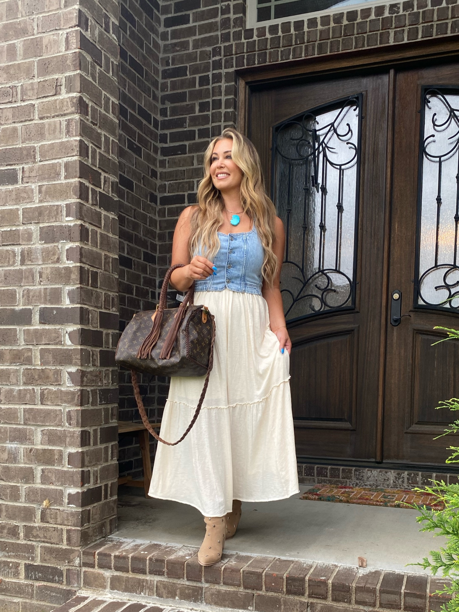 Sunday Church Fit!!! I’m obsessed! I’m in a size, small dress, and medium vest! 

#LTKStyleTip #LTKFindsUnder50 #LTKWorkwear