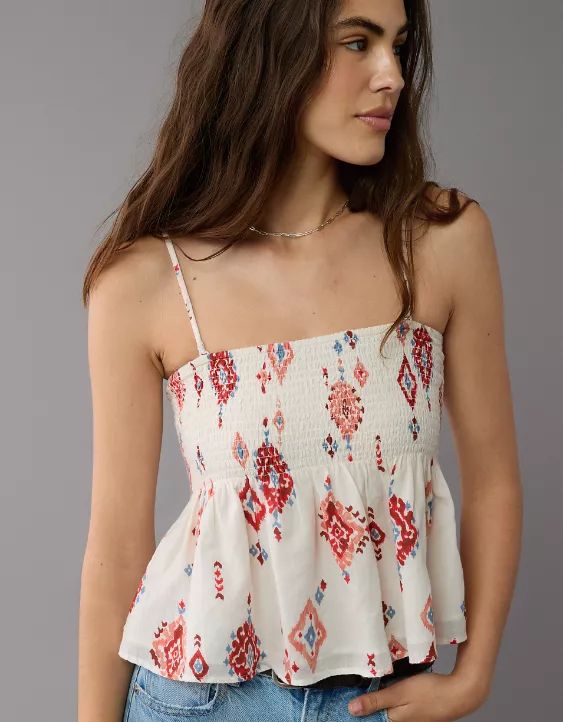 AE Smocked Tank Top | American Eagle Outfitters (US & CA)