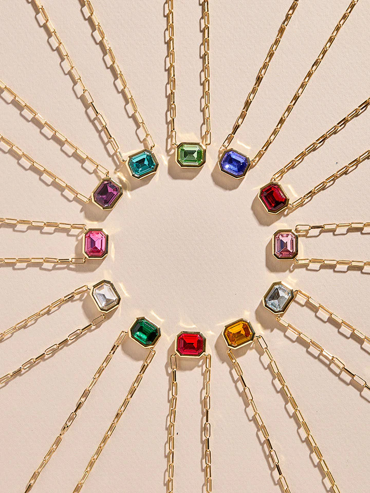 Born For You Birthstone Necklace - Crystal | BaubleBar (US)