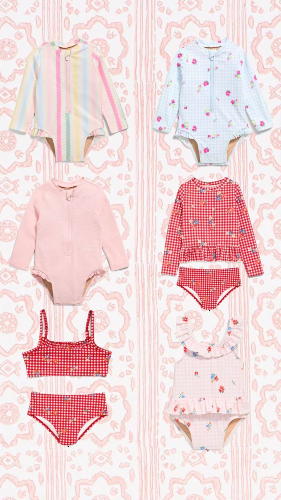 Sweet summer swim styles for babies and toddlers. Soft florals, classic gingham, and easy one piece and two piece sets made for beach days, pool time, and warm weather play. Cute, comfortable, and perfect for sunny family outings.

#LTKmomlife #LTKBaby
