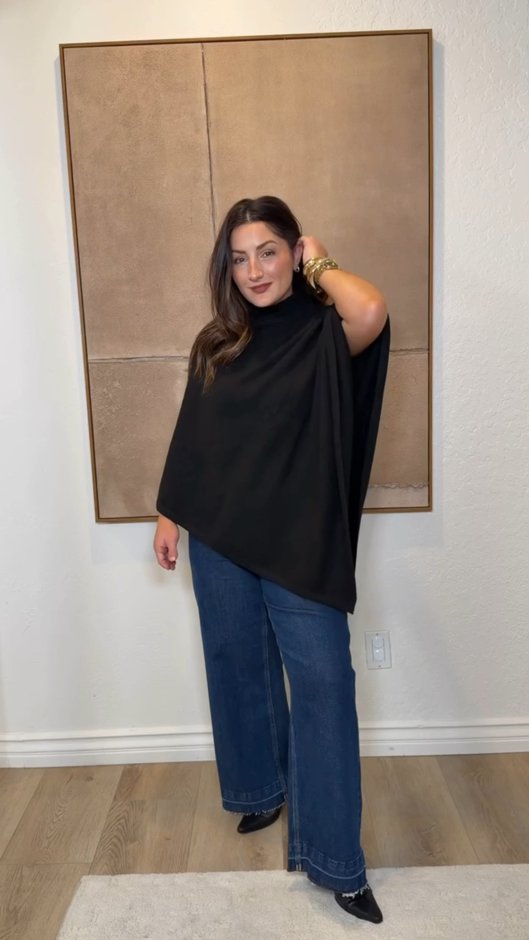 Chic winter outfit!

Linked similar poncho
Jeans size 27 regular (I also have them in short length but the regular length fit full length on me!)
5'0" 140lbs 

Lip color nude oasis 

#LTKootd #LTKPetite #LTKHoliday