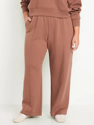 High-Waisted Bounce Fleece Wide-Leg Pants | Old Navy (US)