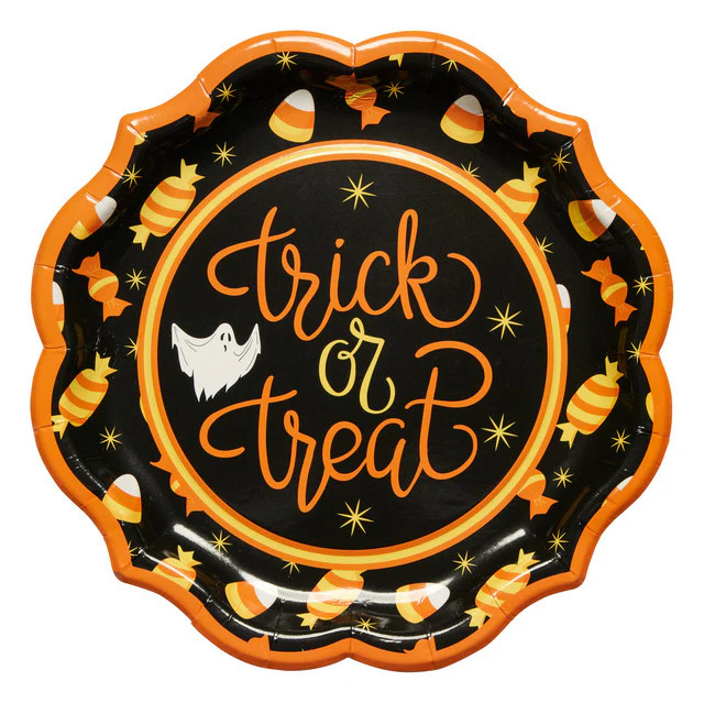 Dinner Plate Candy Corn Cutie/8pkg | Sophistiplate