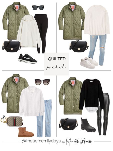 Winter Capsule 2022- 4 ways to style a quilted jacket 

I went with a small in this jacket because the sleeves weren’t long enough in an XS and it was too tight in the shoulders. Unless you are petite, go up one size for extra room. It comes in several colors but this olive green is my favorite 

#LTKstyletip #LTKsalealert #LTKSeasonal