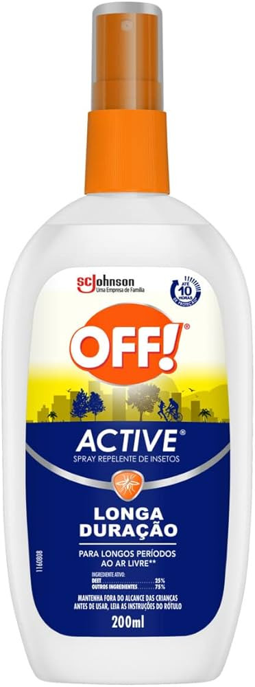 Off Repelente Active Spray 200ml | Amazon (BR)
