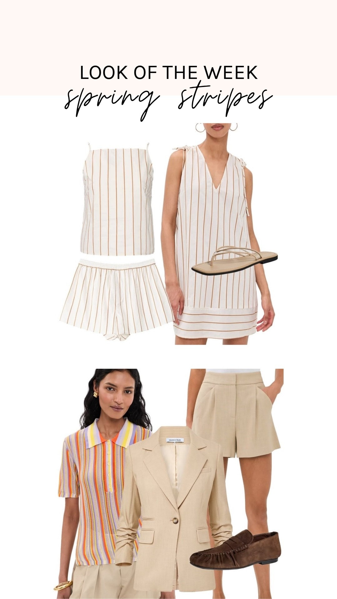 We are hyped about stripes this spring. Wear as a set, mix and match with your favorite solids, or really take it up a notch with pattern play. Want to wade in? Add some striped accessories—a scarf, tote, or shoes!

#LTKootd