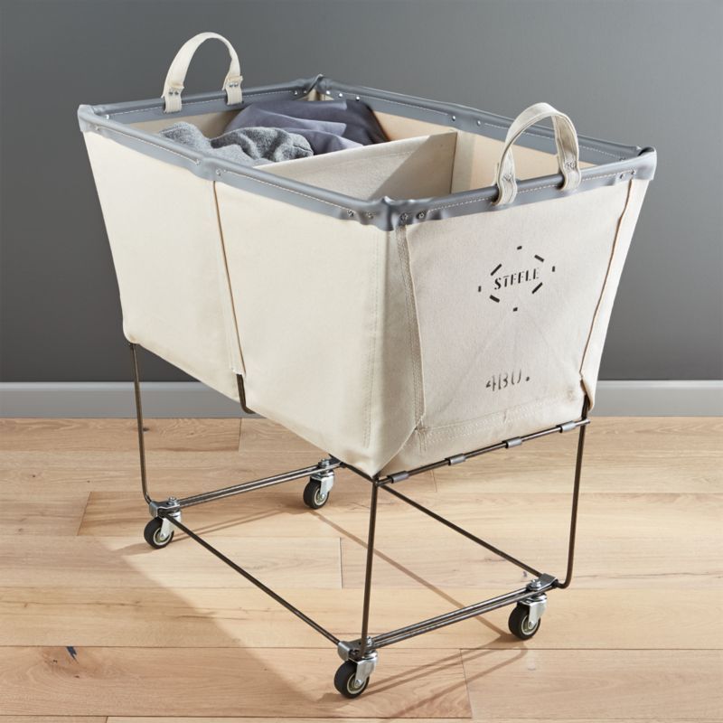 Steele Divided Canvas Sorter + Reviews | Crate and Barrel | Crate & Barrel