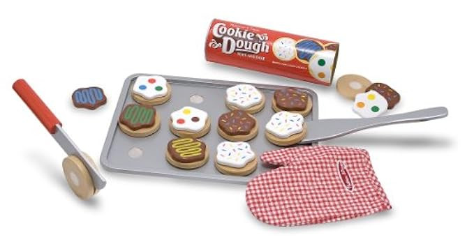 Melissa & Doug Slice and Bake Wooden Cookie Play Food Set | Amazon (US)