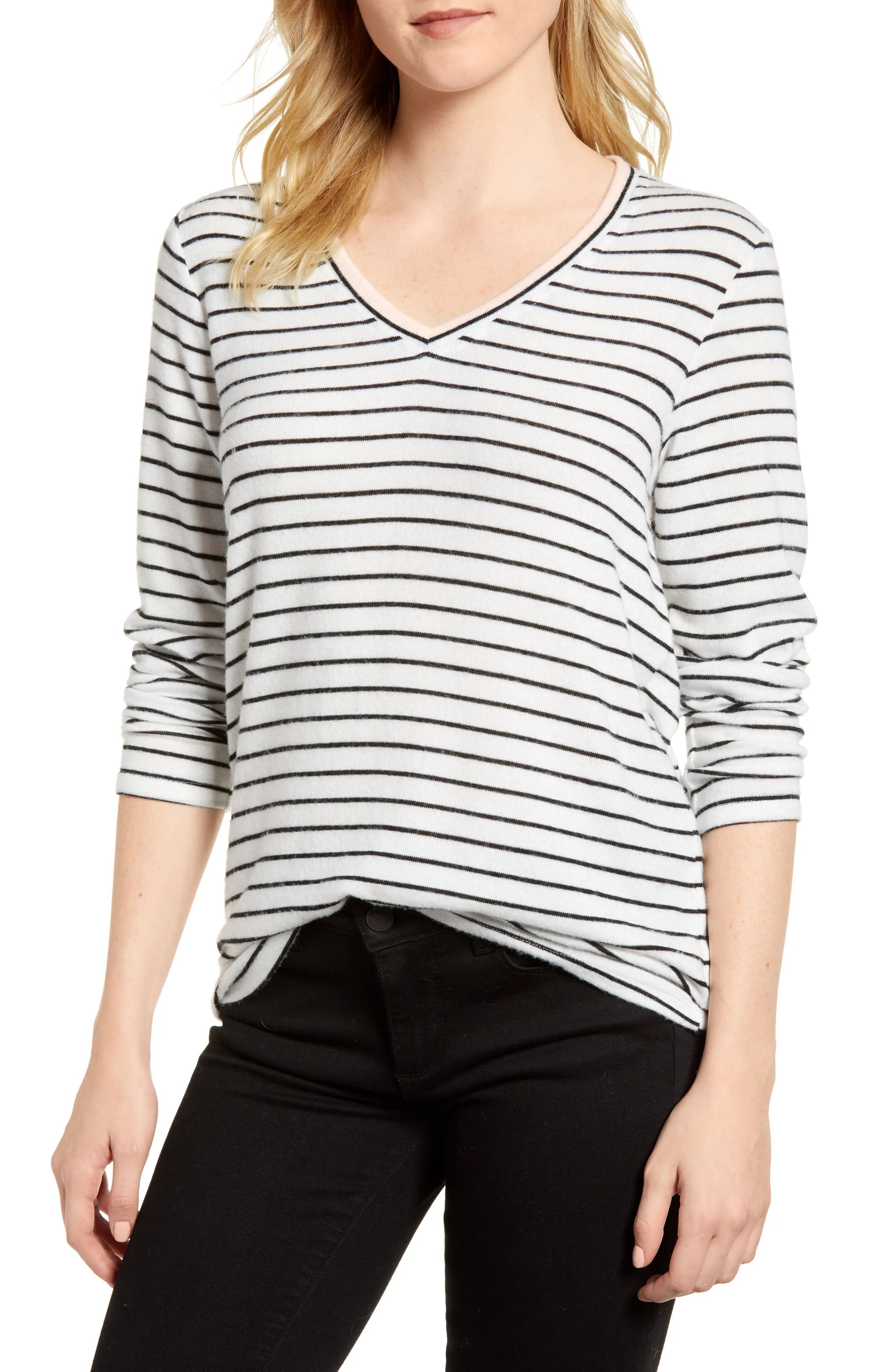 x Living in Yellow Steph Stripe Top | Nordstrom