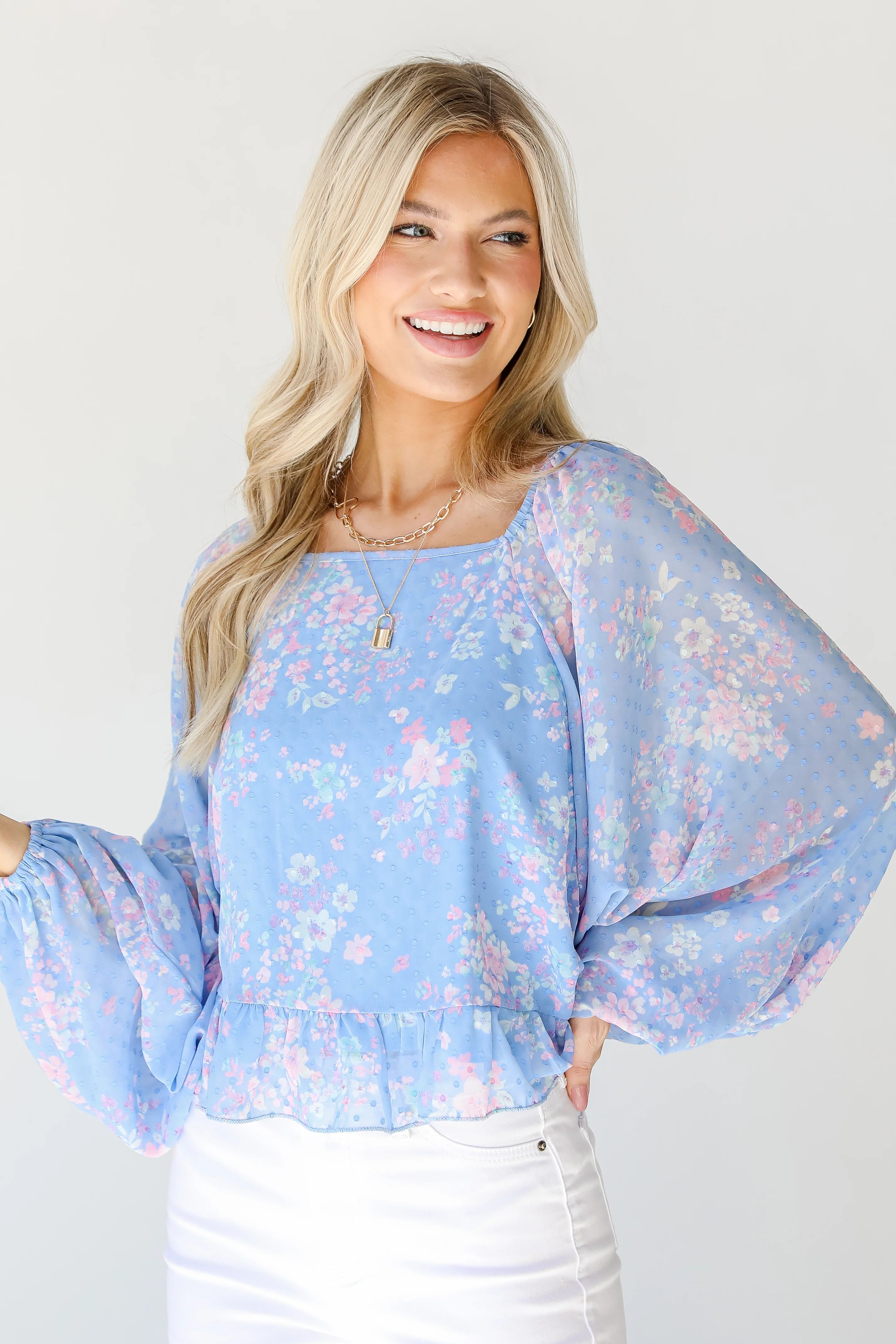 Boldly Blooming Floral Blouse | Dress Up