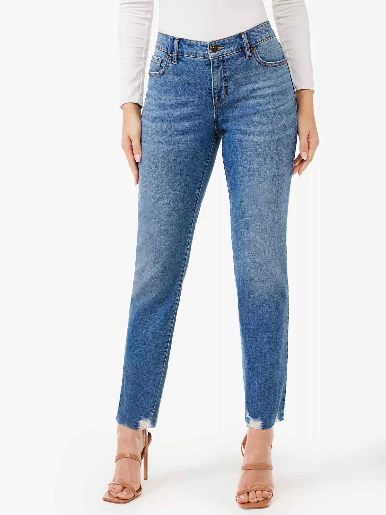 Sofia Jeans Women's Mayra High Waist Crop Kick Flare Jeans