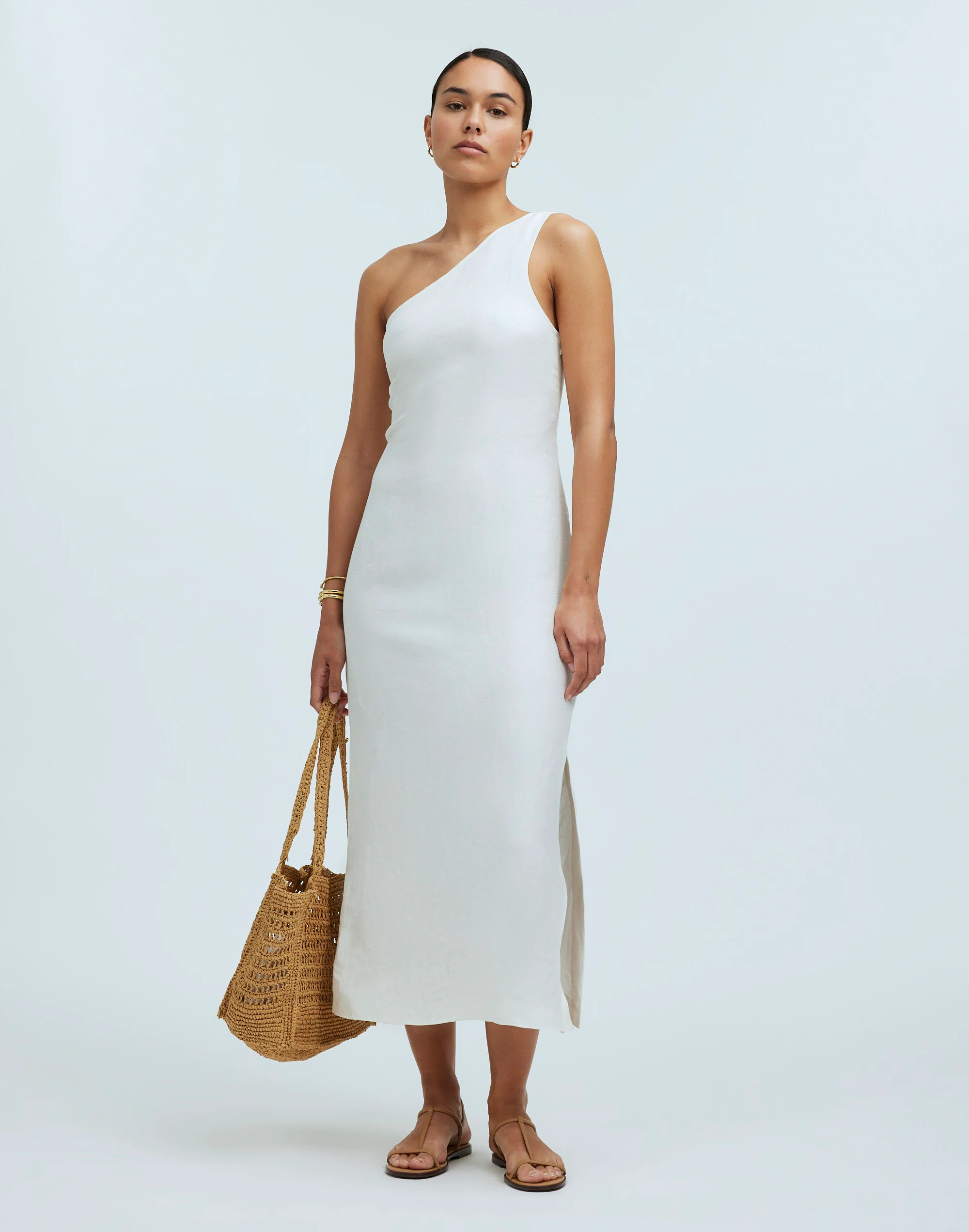 One-Shoulder Midi Dress | Madewell