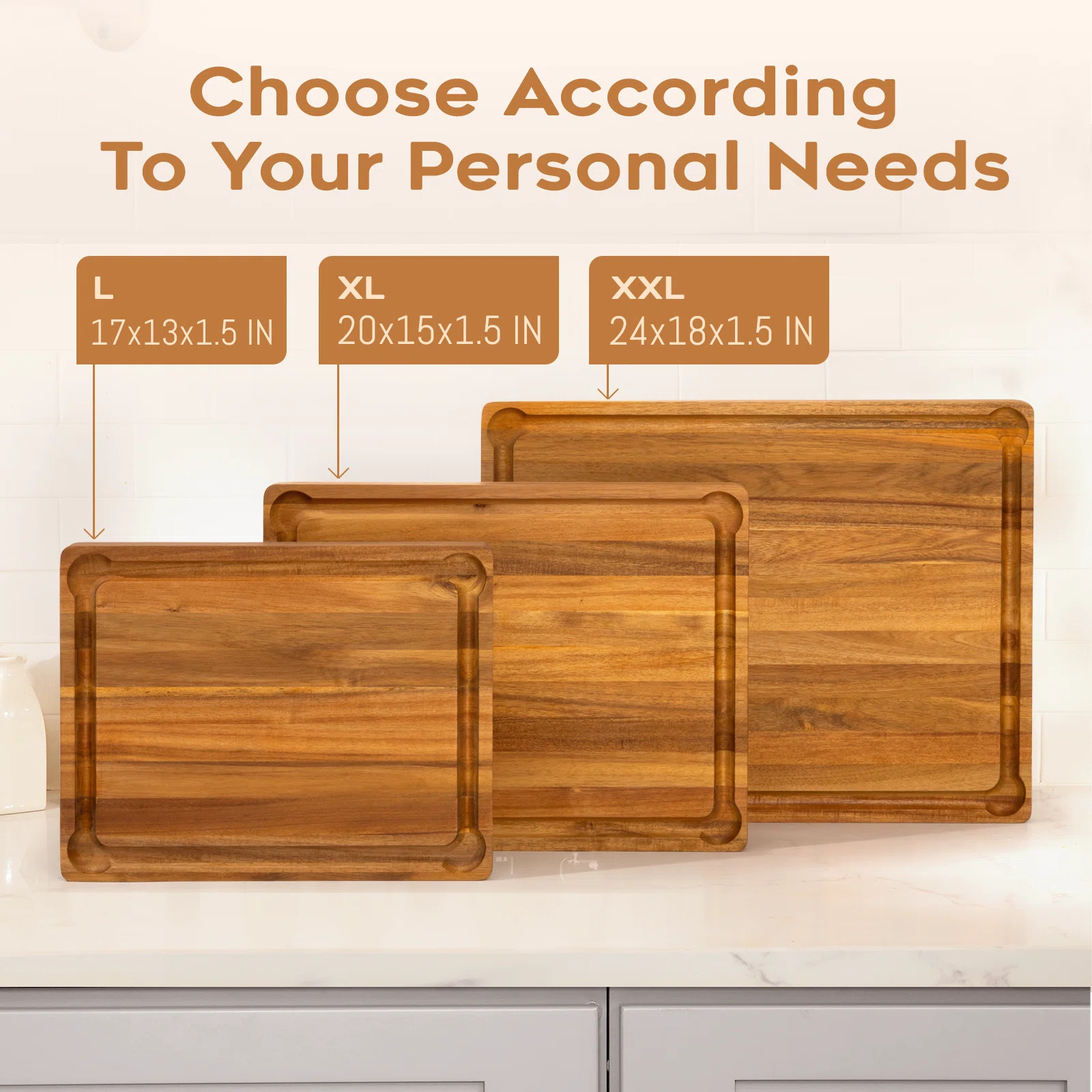 Foundry Select Edge Grain Acacia Cutting Board - 17X13x1.5 In & Reviews | Wayfair | Wayfair North America