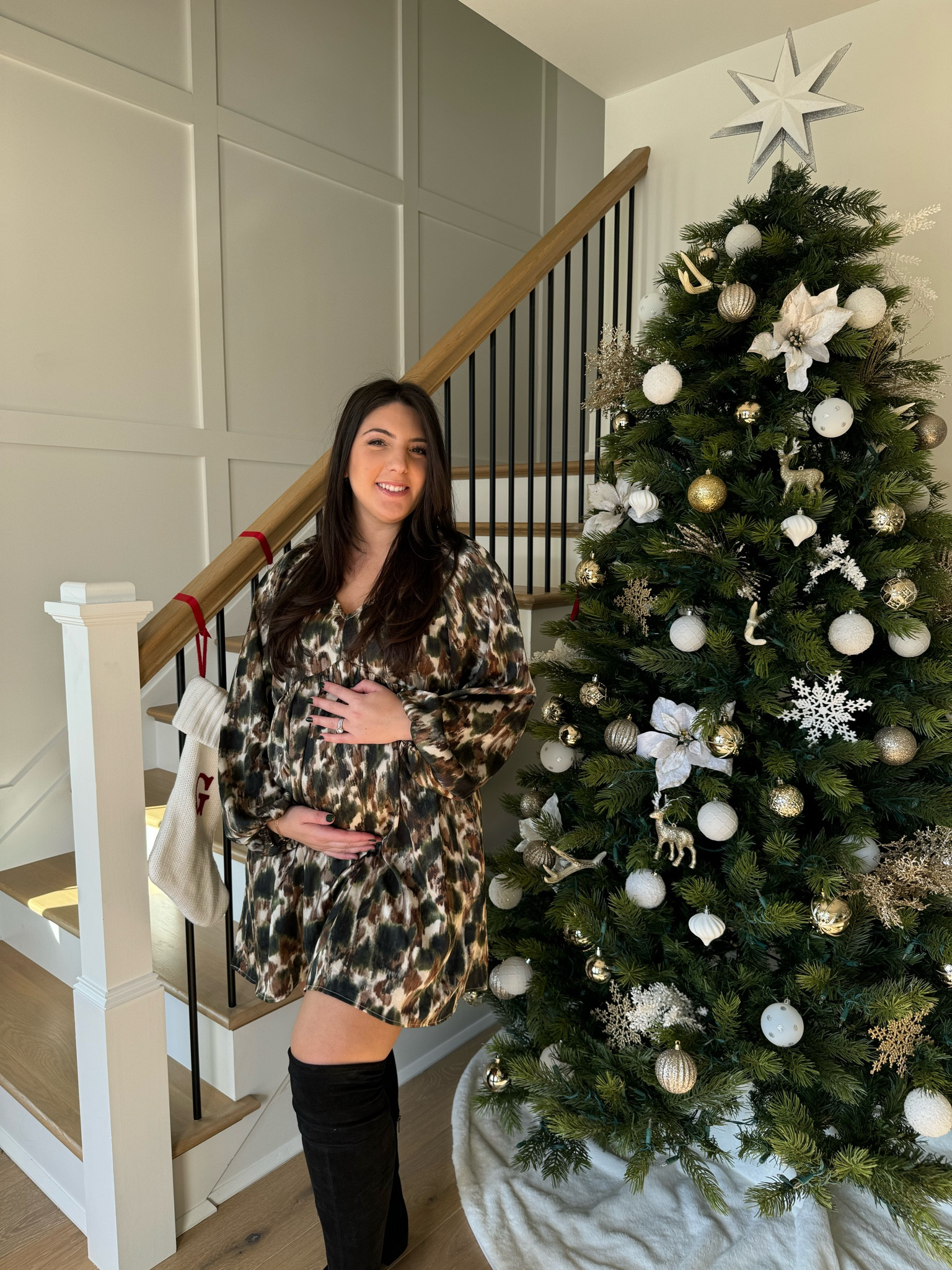 bump friendly baby doll dress perfect for all seasons 🎄 
Use code: gabguzzo25 for 25% off! 


Maternity dress, bump friendly dress, holiday outfit, maternity holiday outfit, maternity winter outfit, maternity spring outfit 

#LTKstyletip #LTKbump #LTKHoliday