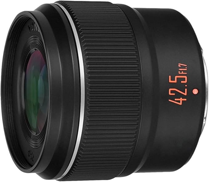 YONGNUO YN42.5mm F1.7M II Auto Focus Fixed Prime Lens for Micro Four Thirds Cameras Black | Amazon (US)
