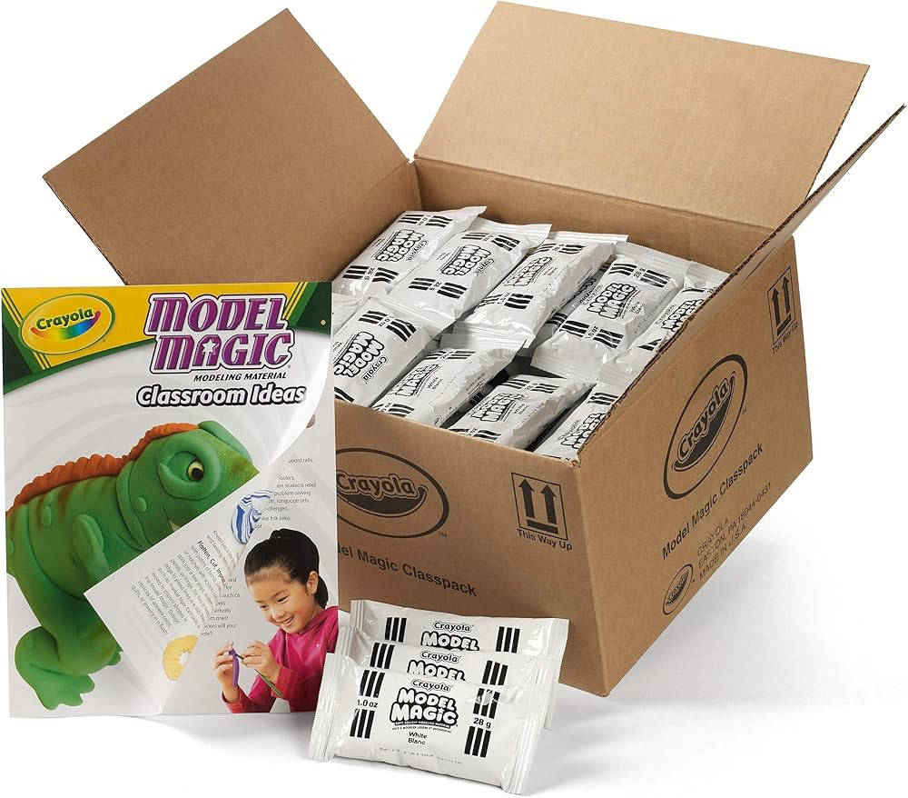 Crayola Model Magic - White (75ct), 1oz Modeling Clay Alternative, Air Dry Clay for Kids, Bulk Cl... | Amazon (US)