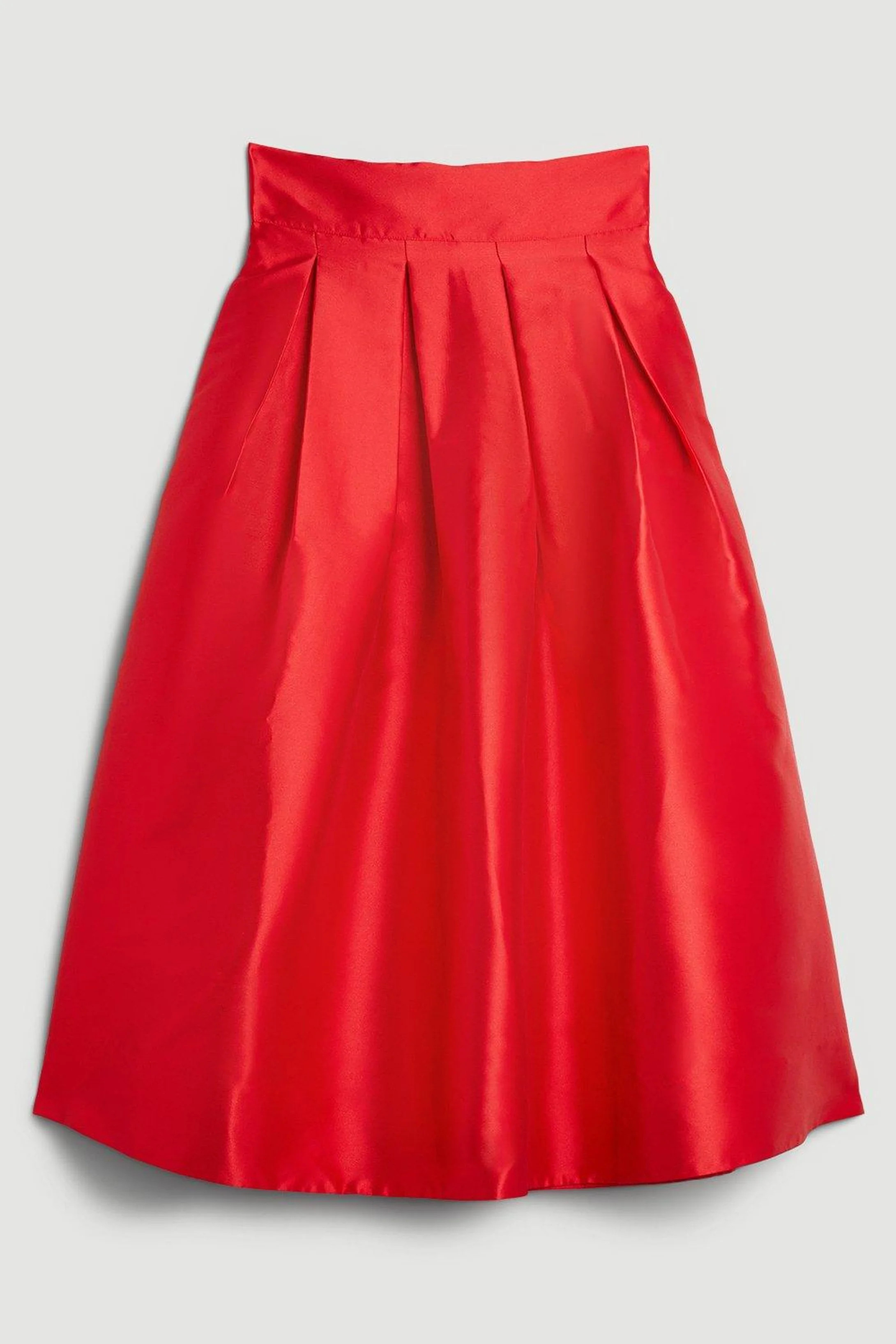 Twill Woven Prom Maxi Skirt | Karen Millen US