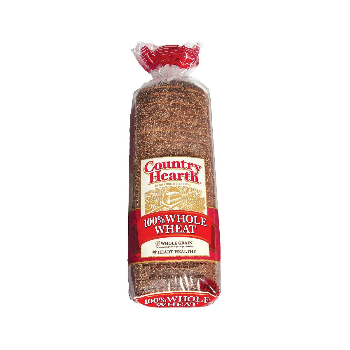 Country Hearth 100% Whole Wheat Bread - 24oz | Target