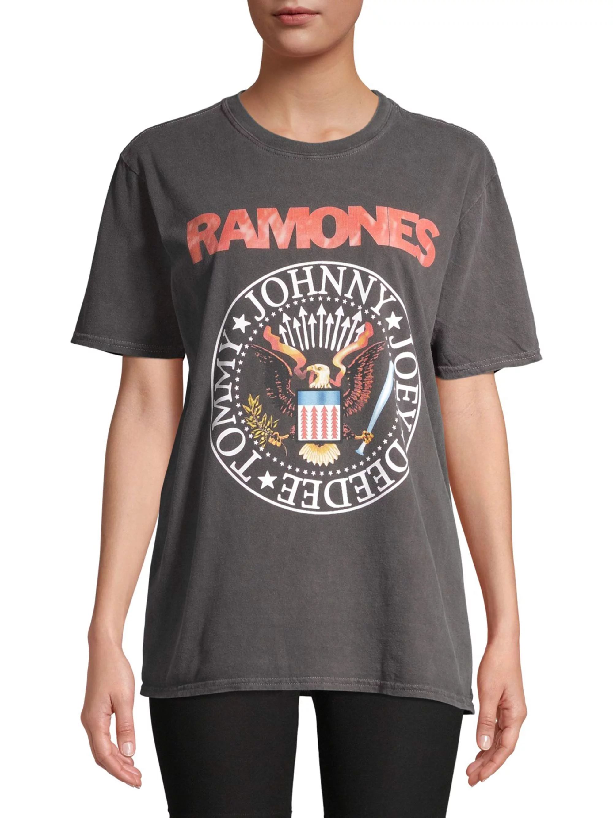 Plain Studios Women's Ramones Short Sleeve Graphic Tee - Walmart.com | Walmart (US)