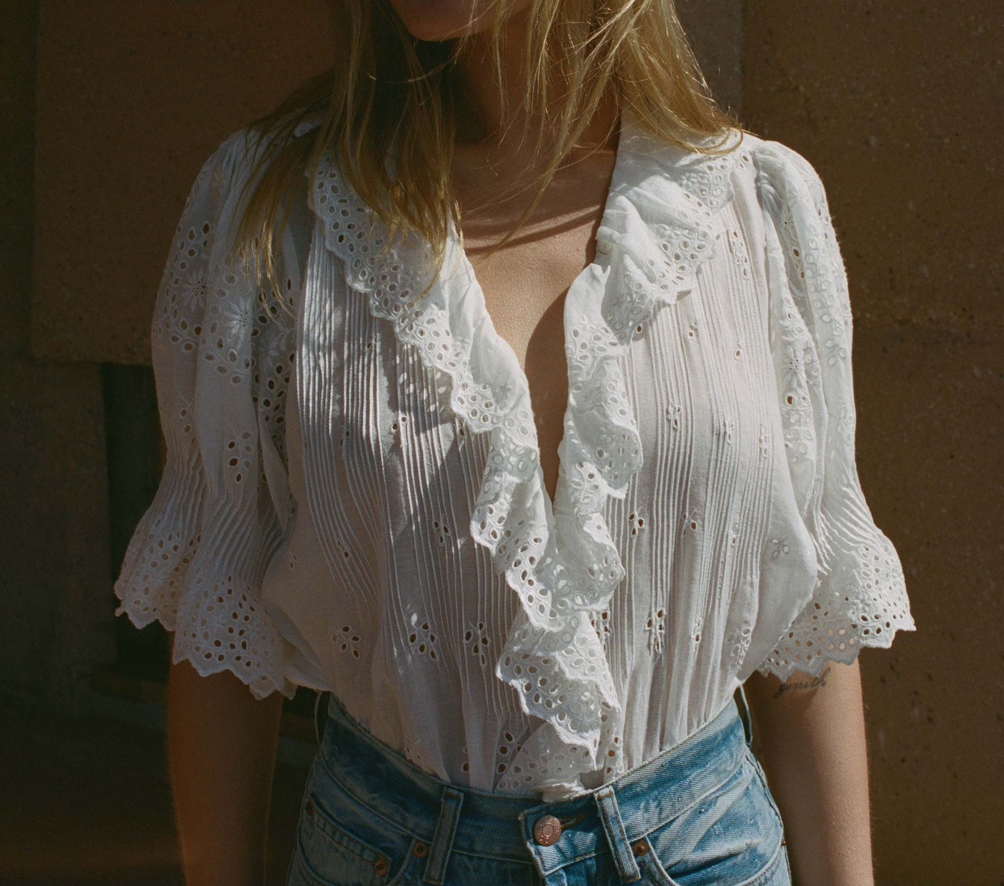 Henri Top - Salt Eyelet | DÔEN | DOEN
