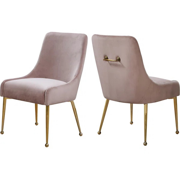 Stovall Velvet Upholstered Side Chair (Set of 2) | Wayfair Professional