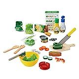 Melissa & Doug Slice and Toss Salad Play Food Set – 52 Wooden and Felt Pieces , Green | Amazon (US)