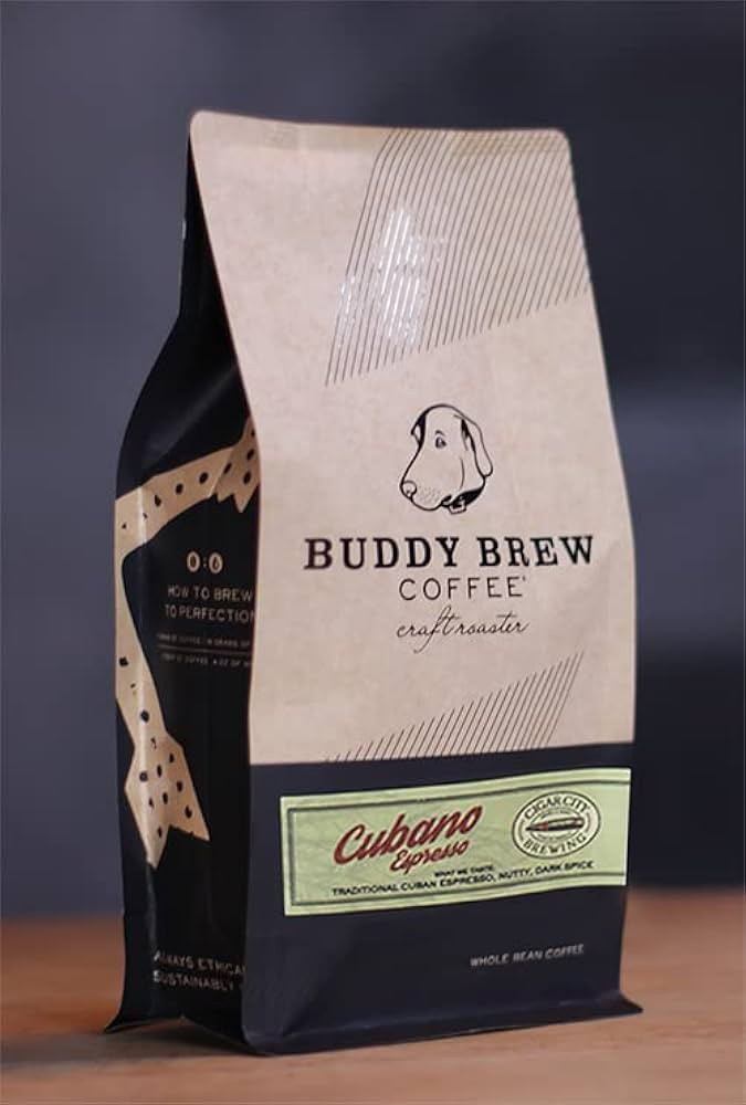 Buddy Brew Coffee, Dark Roast Whole Bean Coffee - Cuban Espresso - 2lb Bag- SPECIAL VALUE -Specia... | Amazon (US)
