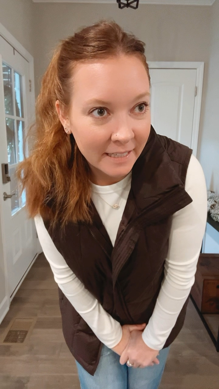 White long sleeve - perfect for layering - tts wearing a medium
Ankle jeans / tts wearing a 28
Longer vest - tts wearing a medium
Linked similar adidas 


#LTKFindsUnder50 #LTKFindsUnder100 #LTKWatchNow