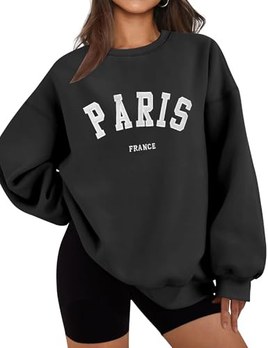 LOMON Crewneck Sweatshirt for Women Casual Oversized Pullover Graphic Long Sleeve Fleece Tops Swe... | Amazon (US)