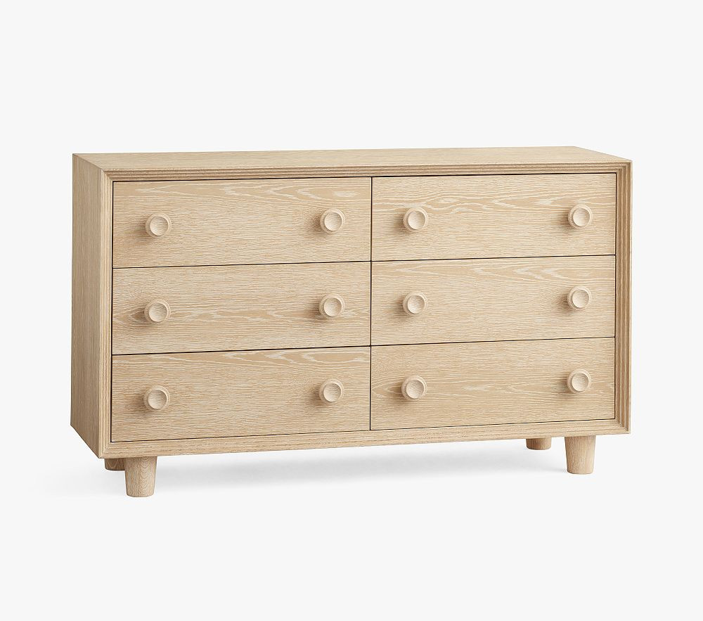 west elm x pbk Vivienne 6-Drawer Nursery Dresser (56w x 18d") | Pottery Barn Kids