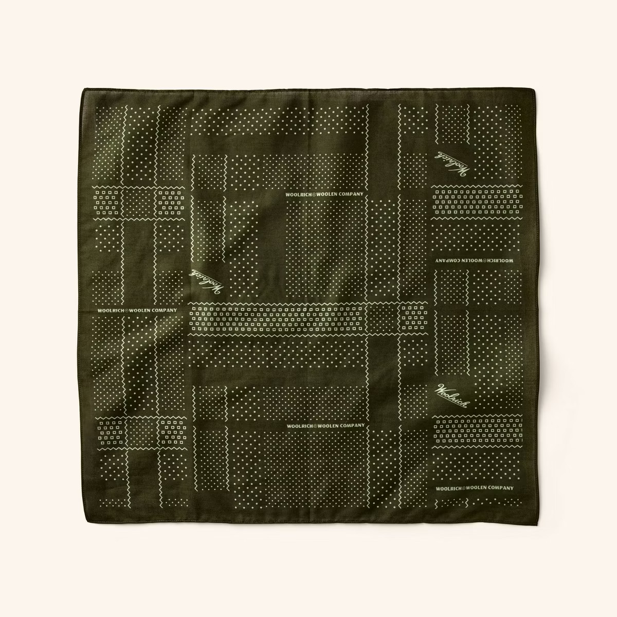 Adult Graphic Print Cotton Bandana - Woolrich x Target Sage Green | Target