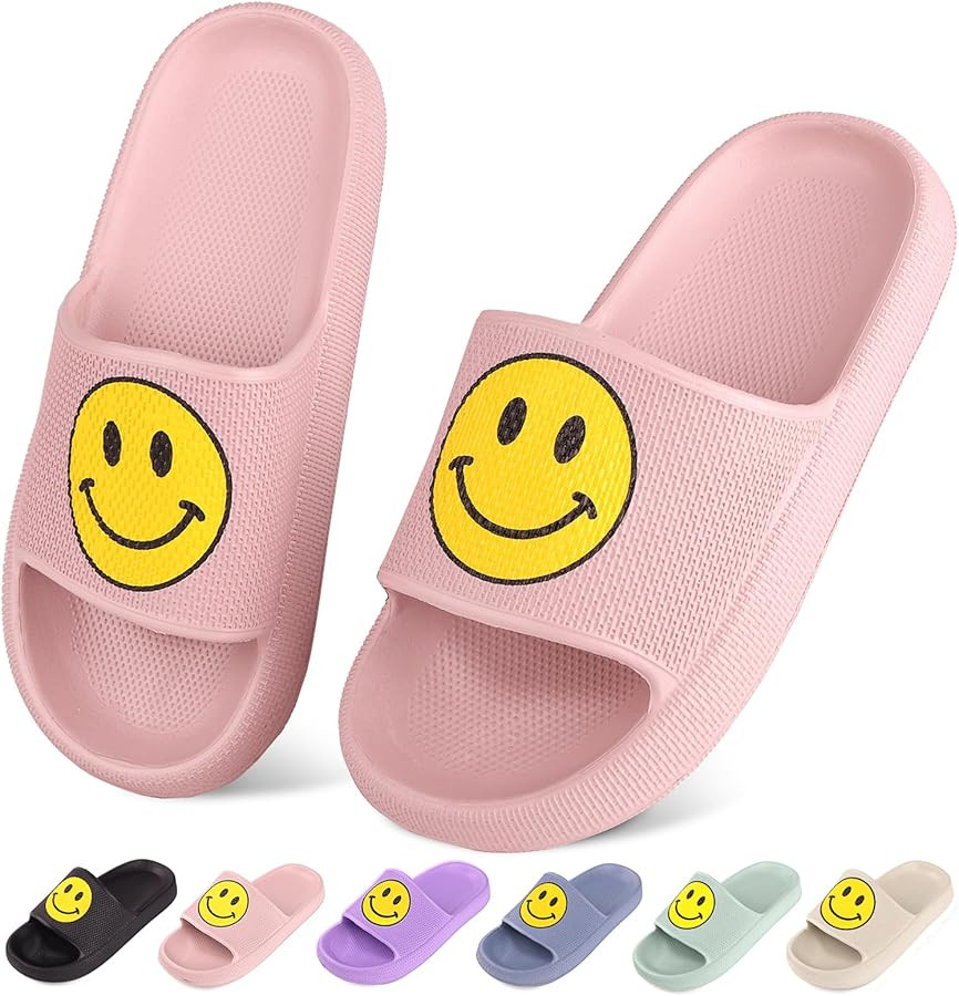 Kids Cloud Slides丨Pillow Sandals for Boys Girls丨Quick Drying Bathroom Shower Sandals丨Summer... | Amazon (US)