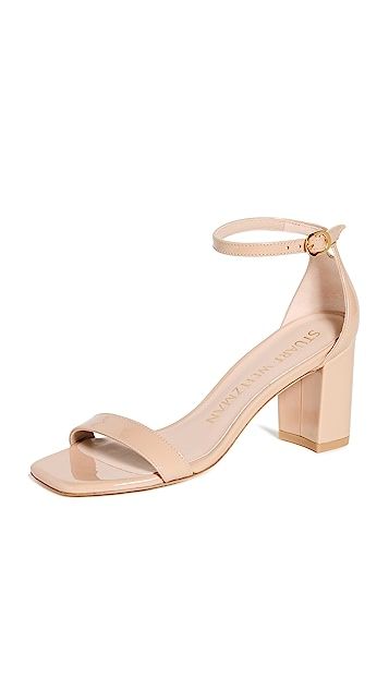 75mm Nudist Curve Block Sandals | Shopbop