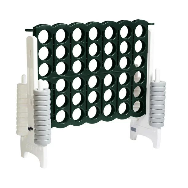 ECR4Kids Jumbo Four-To-Score Giant Game-Indoor/Outdoor 4-In-A-Row Connect - Green and White - Wal... | Walmart (US)