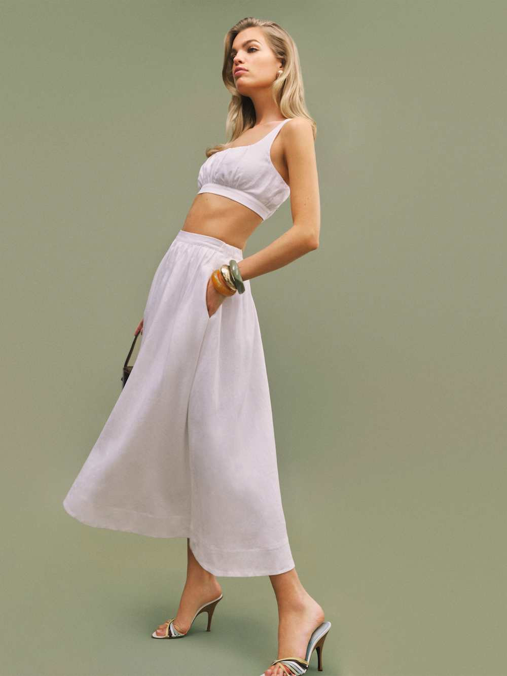 Shannon Linen Two Piece | Reformation (Global)