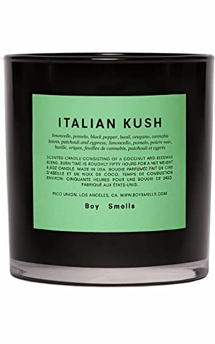 Boy Smells Italian Scented Candle for Men and Women, Coconut, Beeswax, & Soy Candle Blend, Aromatherapy Candles for Home, 8.5 oz Jar, 50 Hour Burn | Amazon (US)